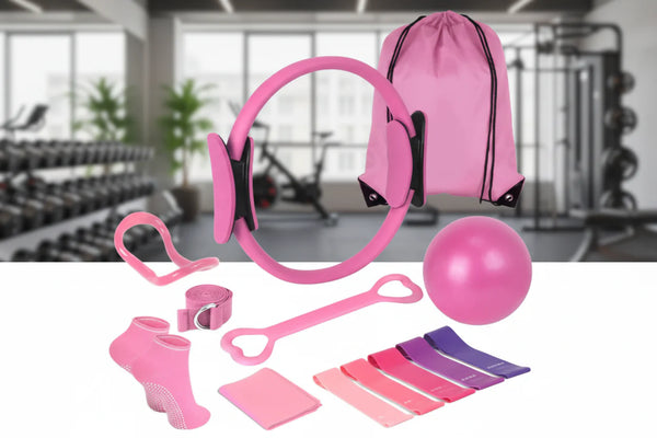 13-Piece Yoga & Pilates Set – Full Body Fitness & Training Kit