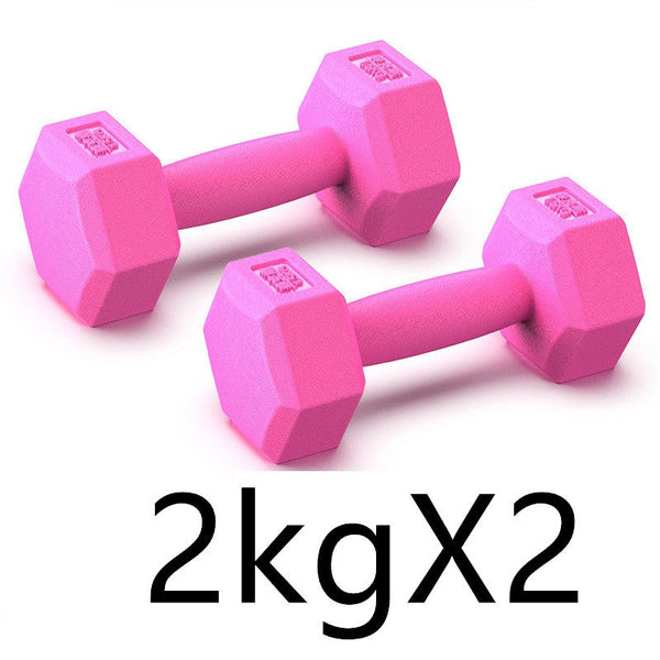 Rubberized Dumbbells – Men & Women Arm Muscle Training Home Fitness Equipment