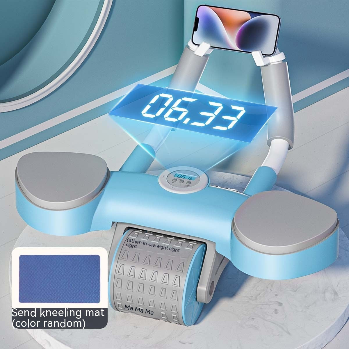 Abdominal Wheel with Automatic Rebound