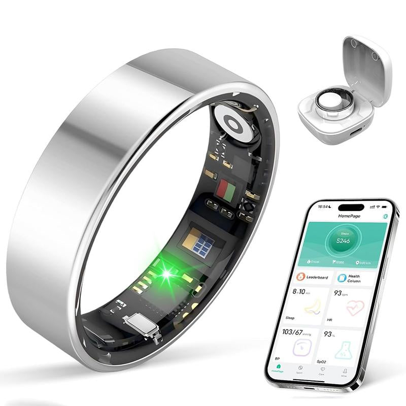 Smart Health Ring Fitness Tracker – Heart Rate, Sleep & Activity Monitoring (IP68 Waterproof)