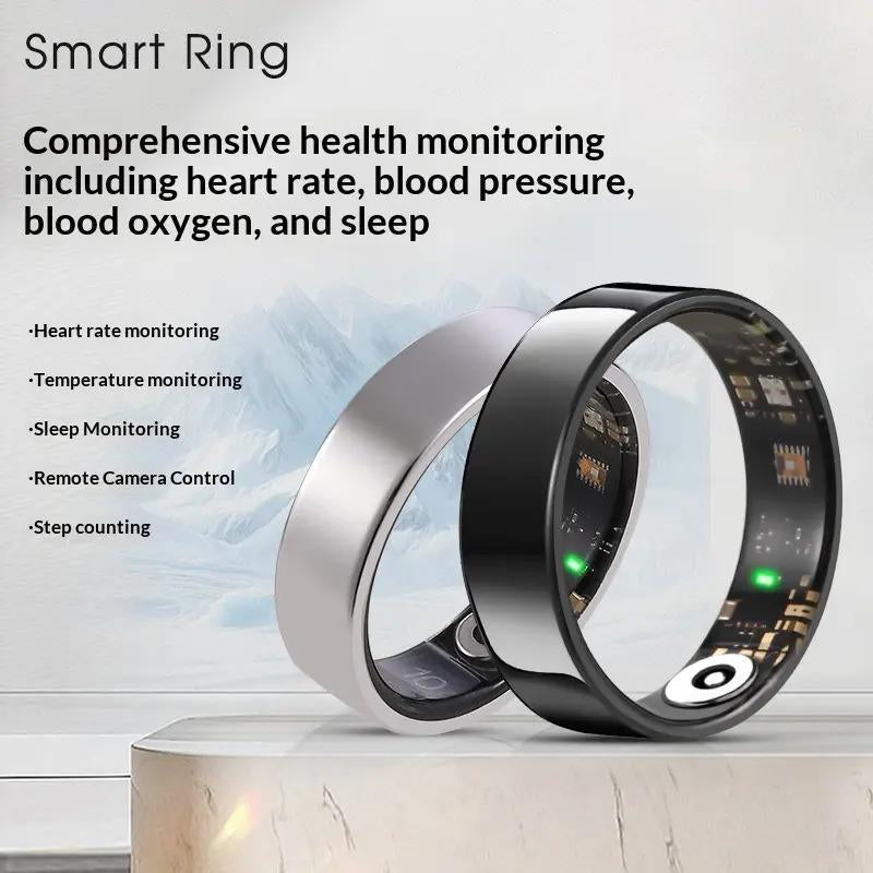 Smart Health Ring Fitness Tracker – Heart Rate, Sleep & Activity Monitoring (IP68 Waterproof)