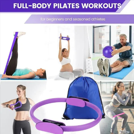 13-Piece Yoga & Pilates Set – Full Body Fitness & Training Kit