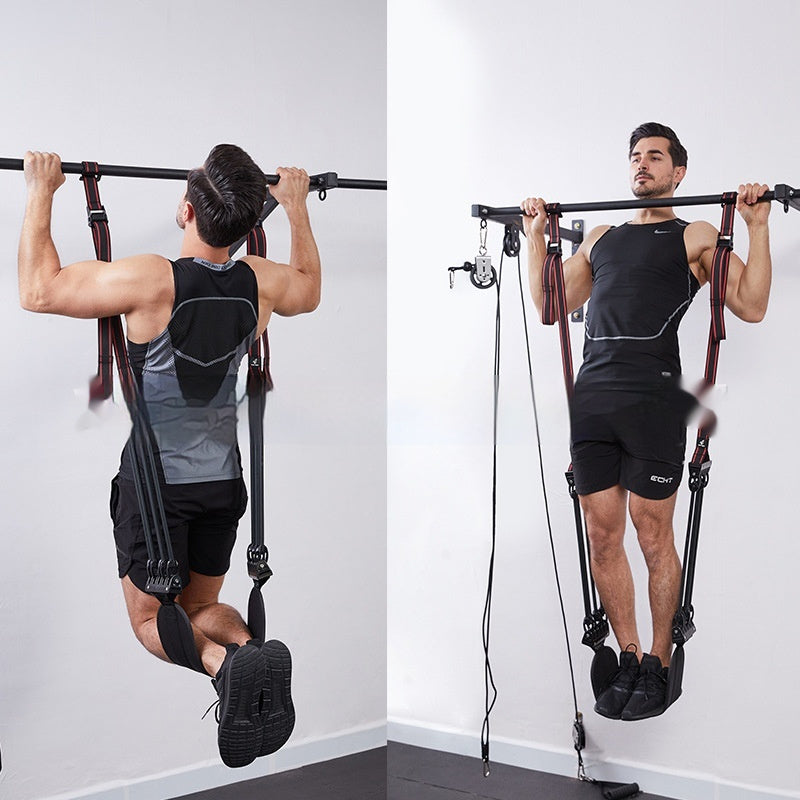 Single Foot Pull-Up Damper Chest Expander – Home Fitness Strength Training Equipment