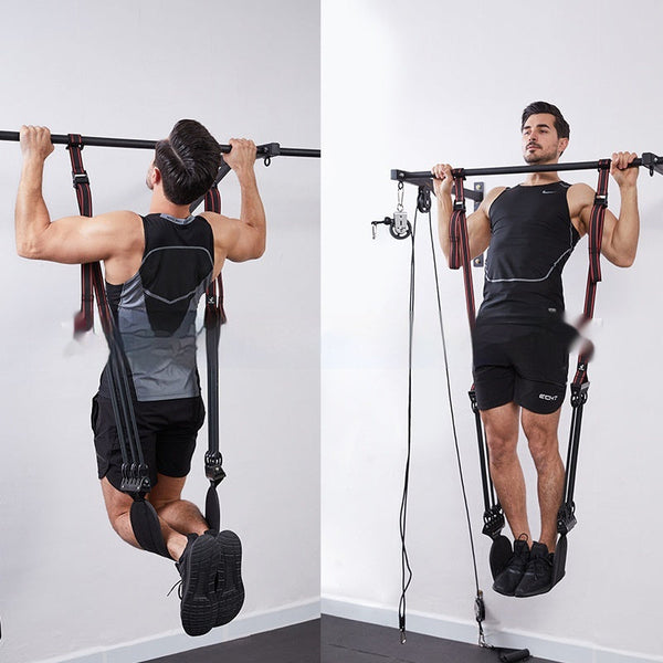 Single Foot Pull-Up Damper Chest Expander – Home Fitness Strength Training Equipment