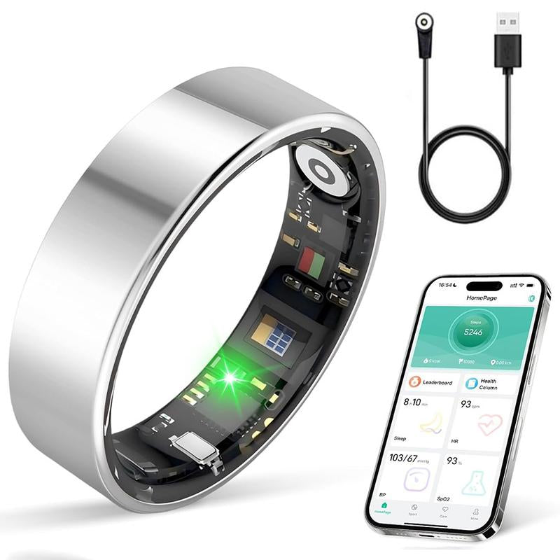 Smart Health Ring Fitness Tracker – Heart Rate, Sleep & Activity Monitoring (IP68 Waterproof)