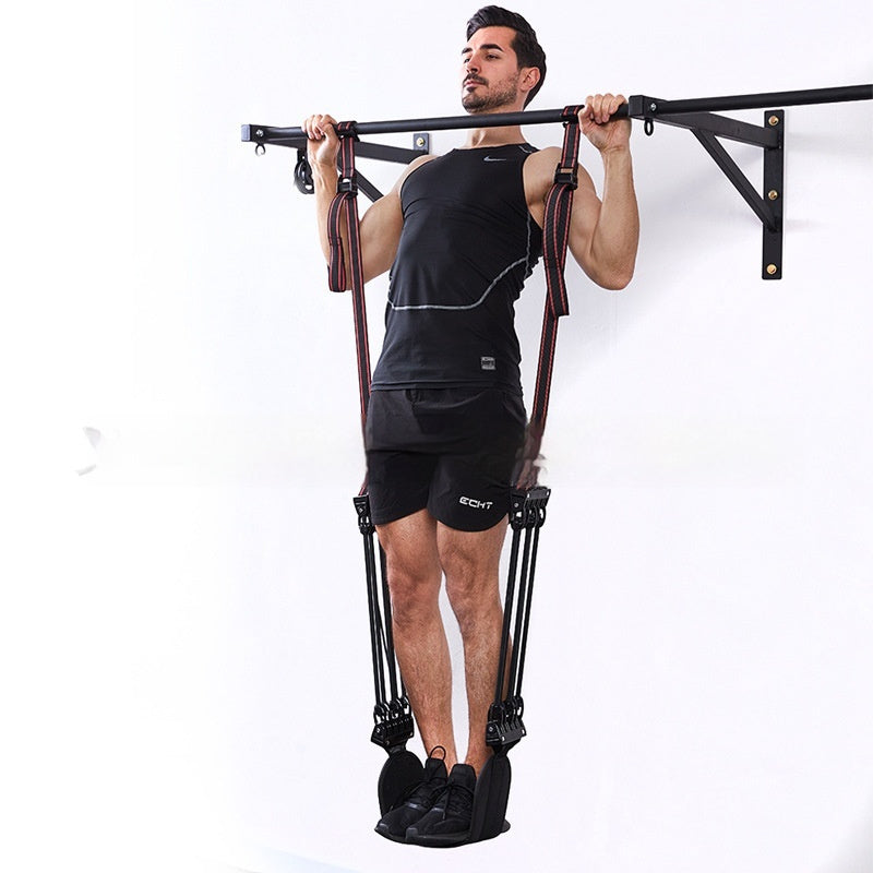 Single Foot Pull-Up Damper Chest Expander – Home Fitness Strength Training Equipment