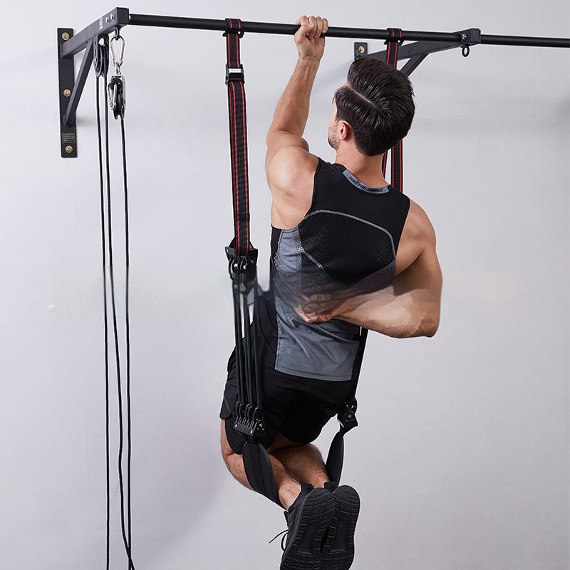 Single Foot Pull-Up Damper Chest Expander – Home Fitness Strength Training Equipment