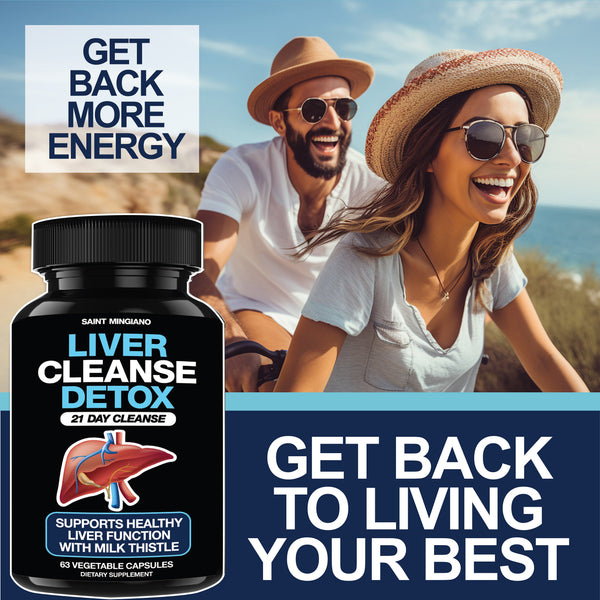 Liver Cleanse Detox & Repair – 21 Day Liver Support with Milk Thistle