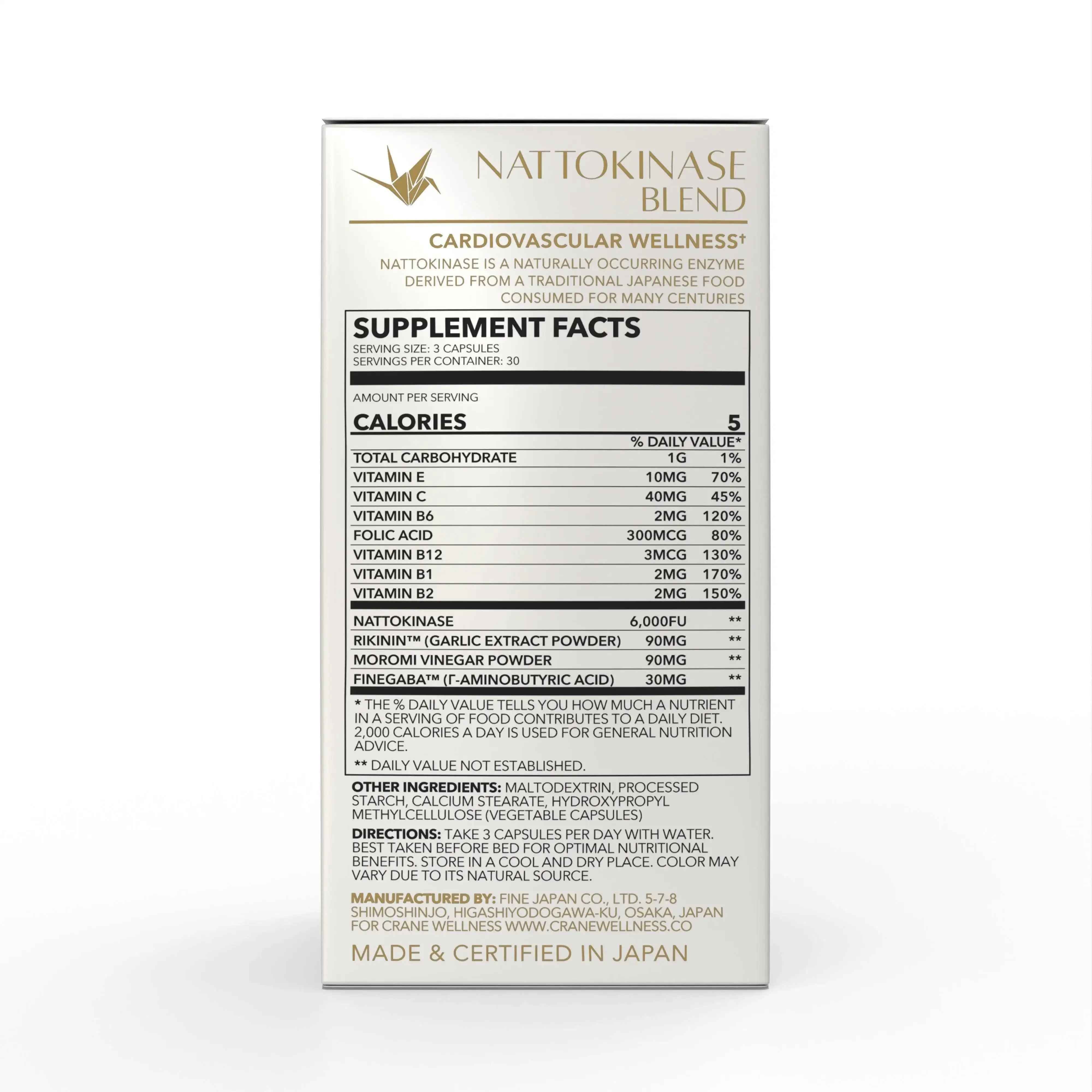 Nattokinase Blend 6000 FU – Cardiovascular Support Capsules