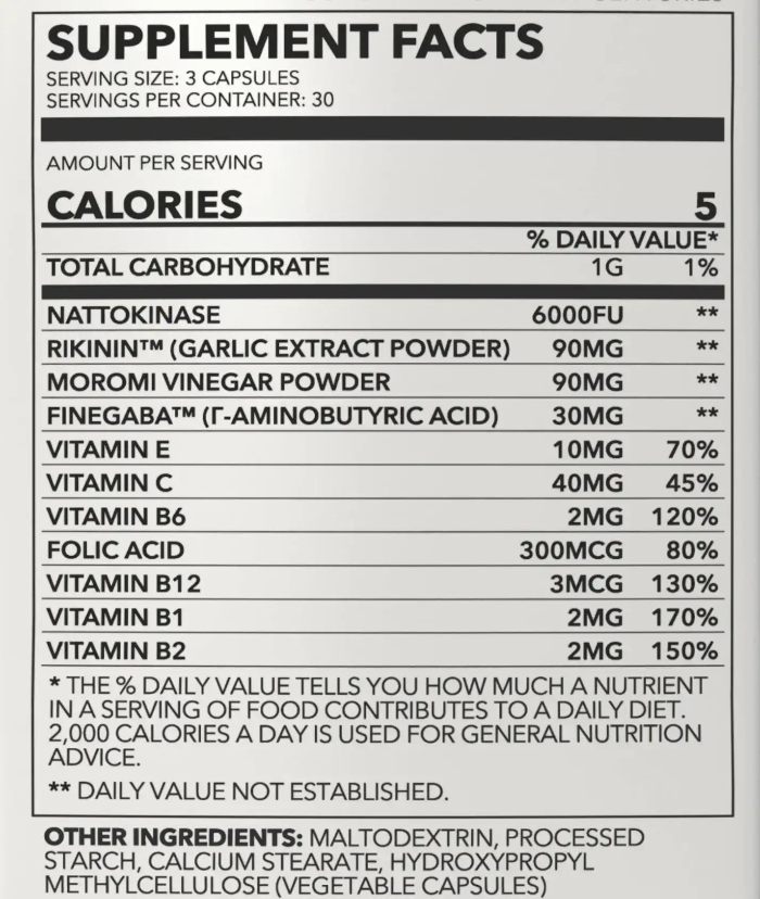 Nattokinase Blend 6000 FU – Cardiovascular Support Capsules