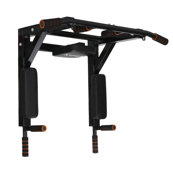 Wall-Mounted Indoor & Outdoor Sandbag Rack with Pull-Up Bars – Fitness Training Equipment