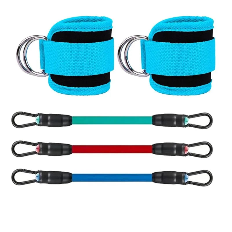 Ankle Straps Resistance Bands Set – Fitness Workout & Cable Training Equipment