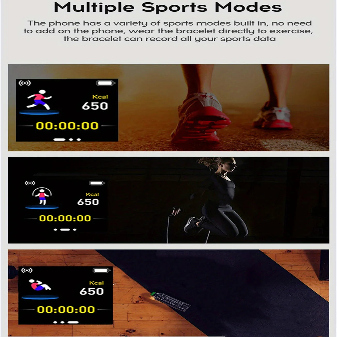 Multifunctional Smart Watch – Bluetooth Fitness Tracker with Sleep & Music Control