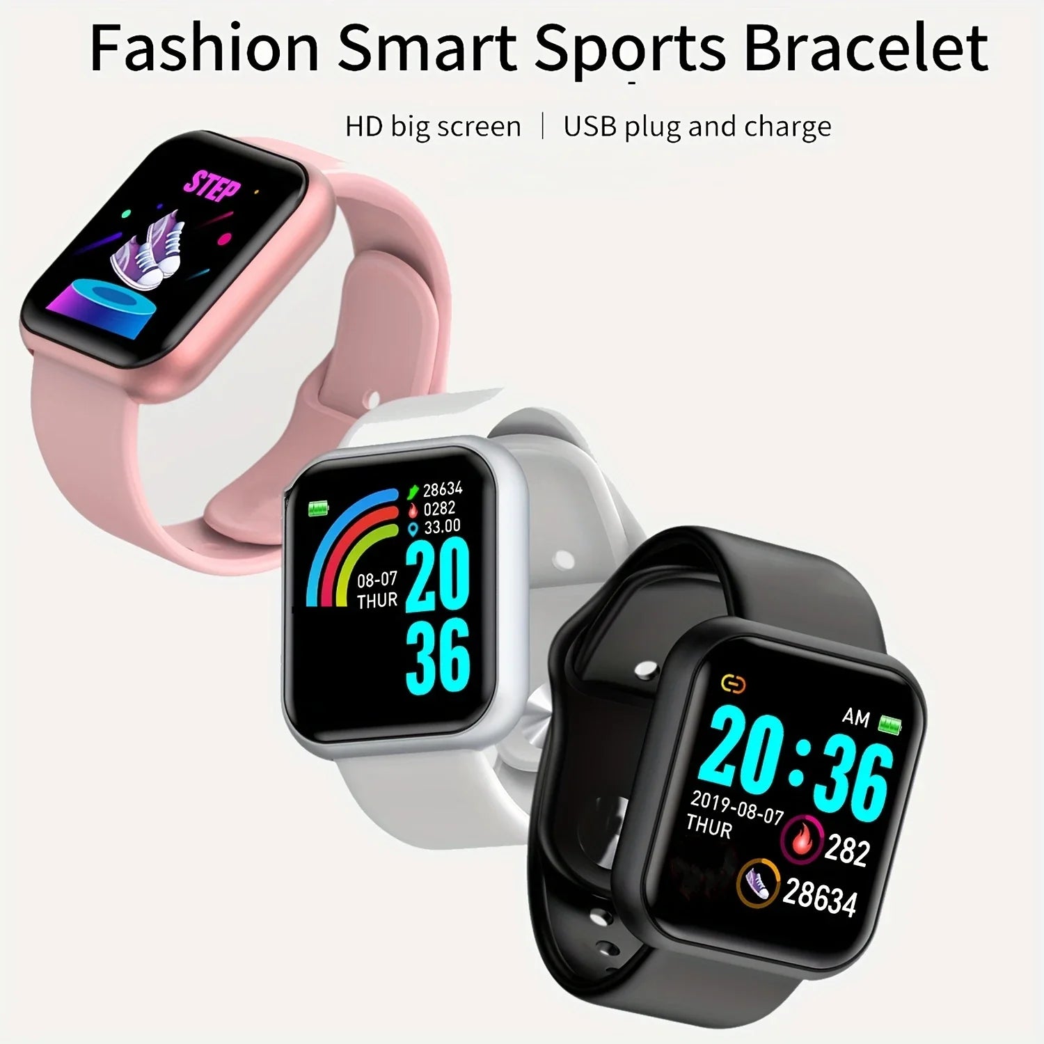 Multifunctional Smart Watch – Bluetooth Fitness Tracker with Sleep & Music Control