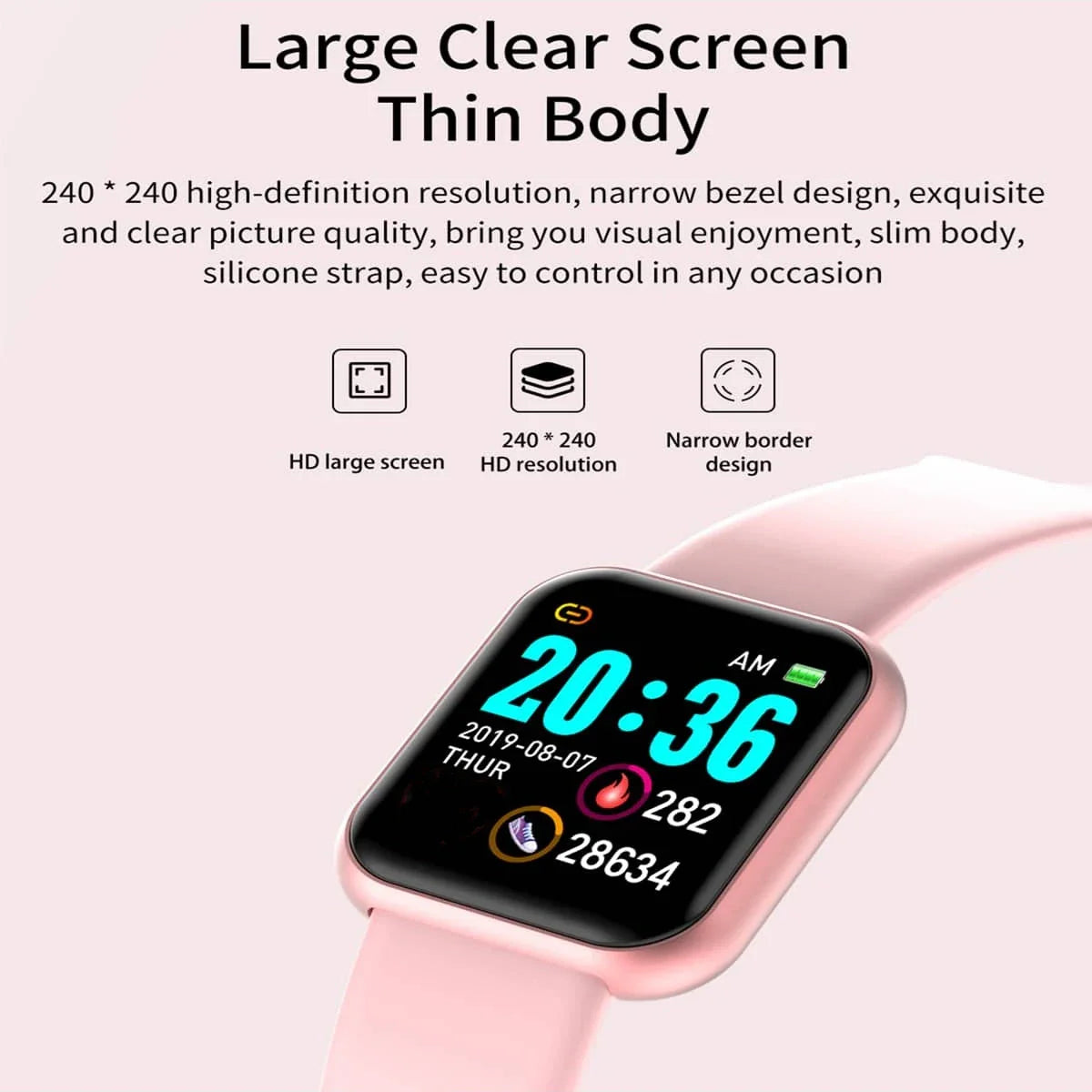 Multifunctional Smart Watch – Bluetooth Fitness Tracker with Sleep & Music Control