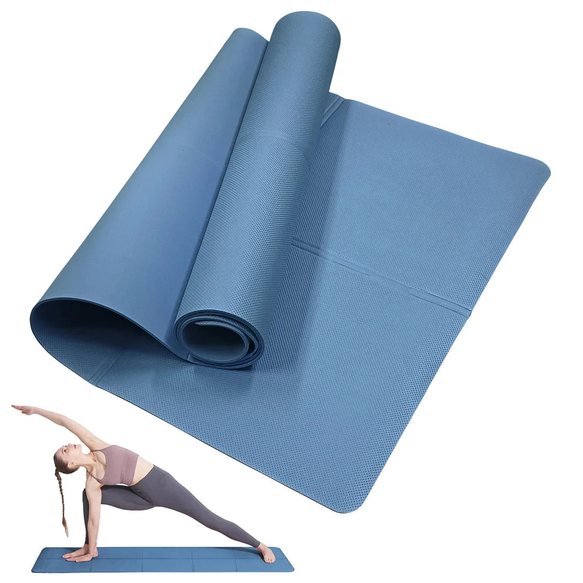 Yoga Mat – Anti-Slip Pilates & Fitness Exercise Mat