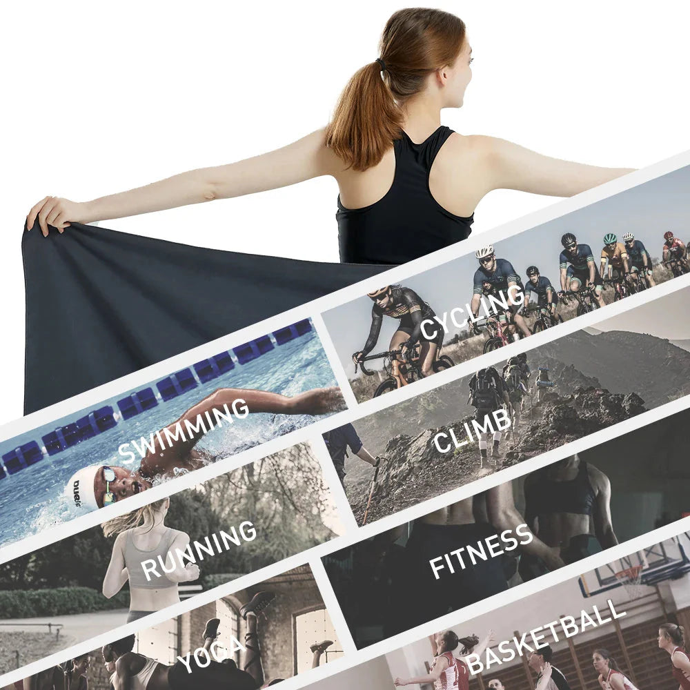 Microfiber Quick-Dry Towel – Lightweight Sandproof Sports & Travel Towel