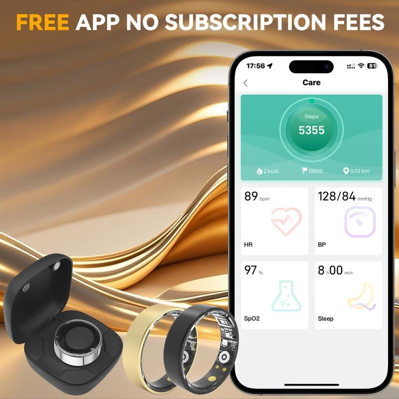 Smart Health Ring Fitness Tracker – Heart Rate, Sleep & Activity Monitoring (IP68 Waterproof)