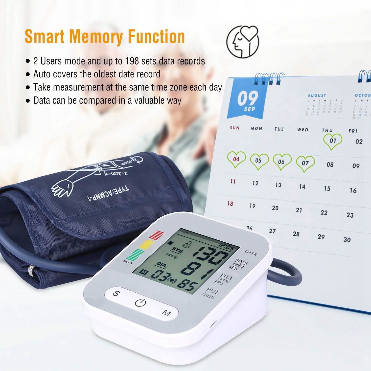 Digital Arm Blood Pressure Monitor – Automatic Home BP & Heart Rate Tracker