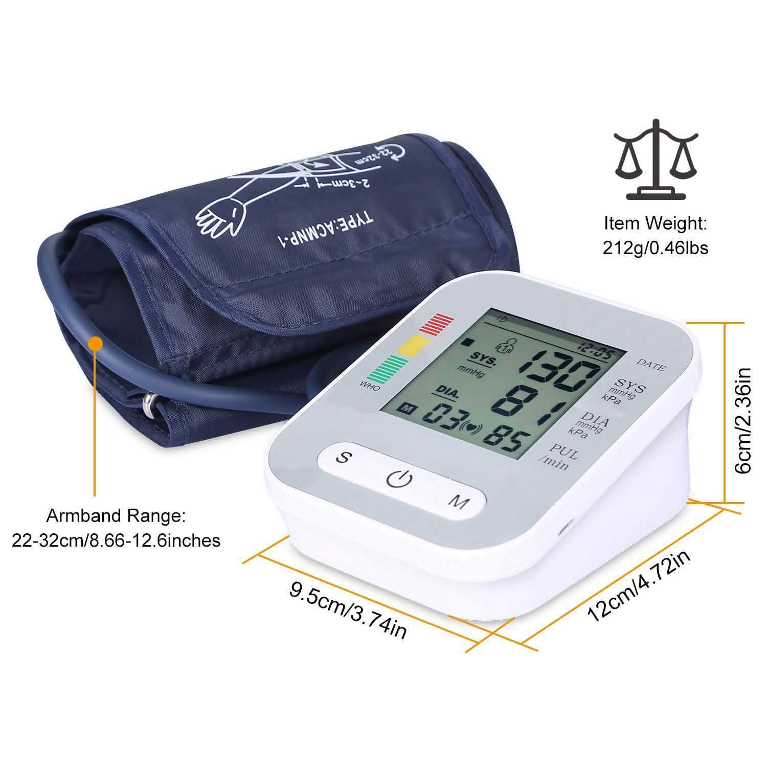 Digital Arm Blood Pressure Monitor – Automatic Home BP & Heart Rate Tracker