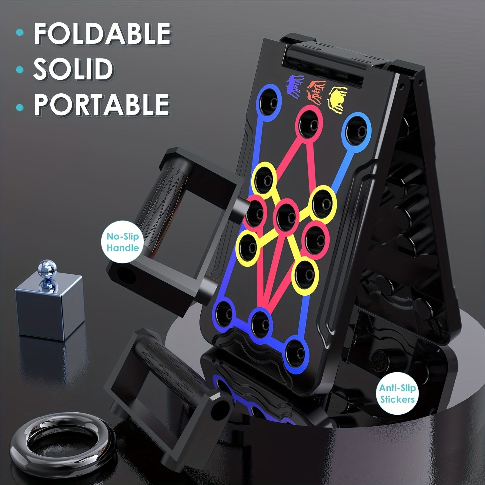 20-in-1 Foldable Push-Up Board – Multi-Functional Chest & Upper Body Training Equipment