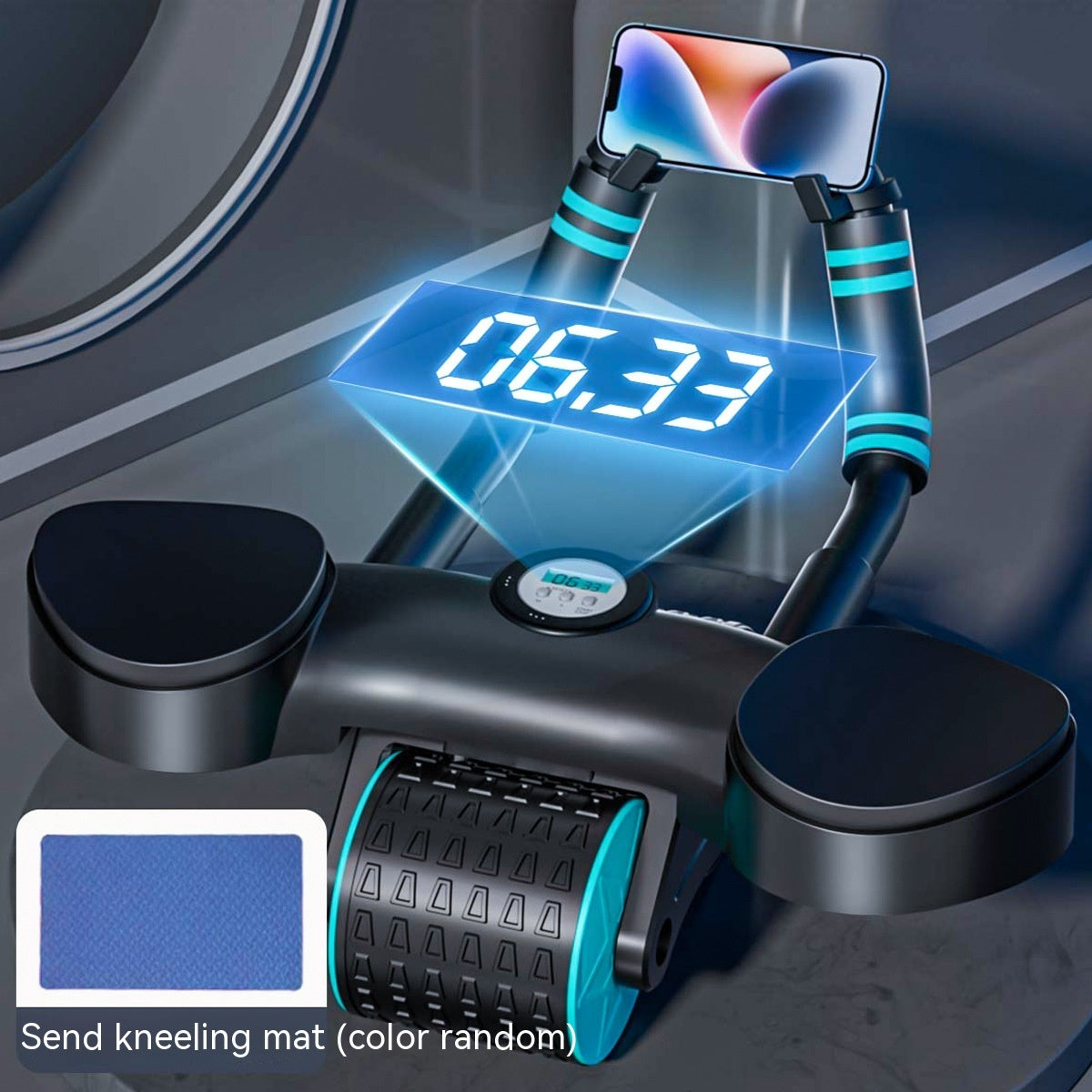Abdominal Wheel with Automatic Rebound