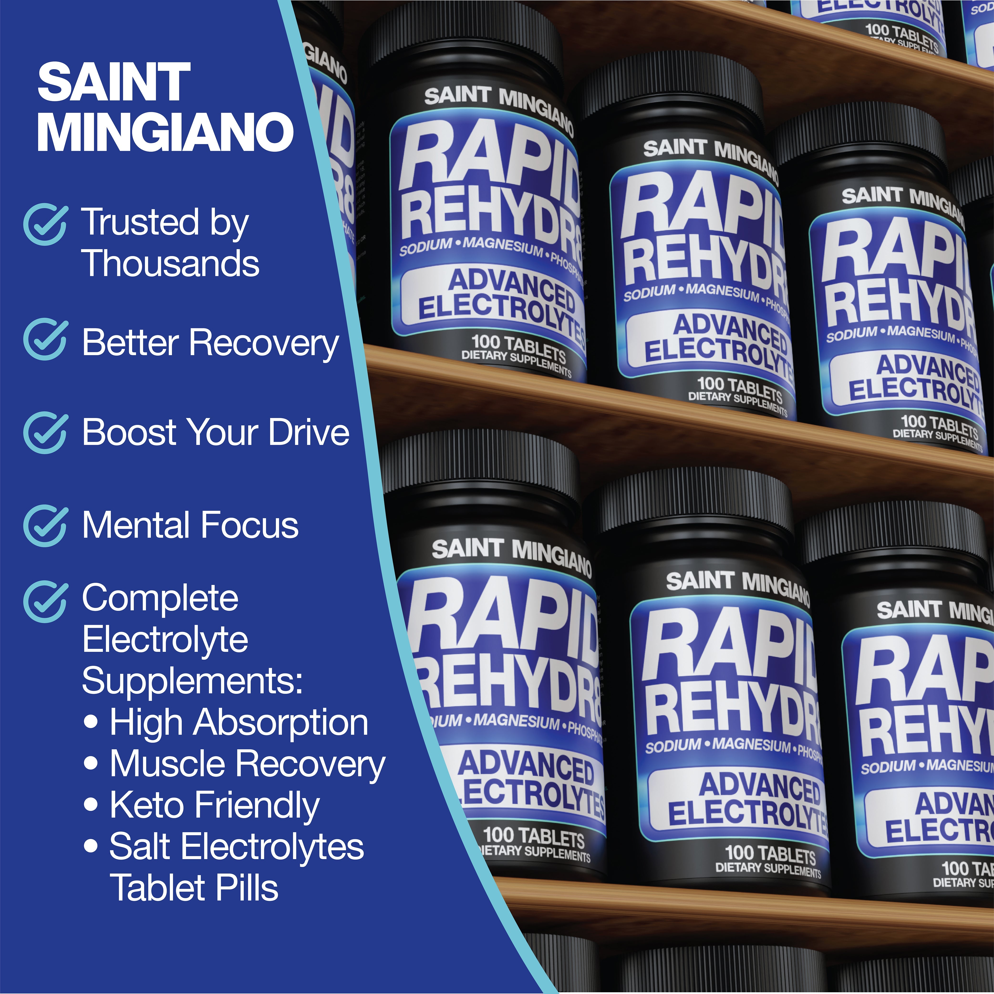 Rapid Rehydr8 Electrolyte Capsules – Muscle Recovery & Cramp Support (100 Caps)