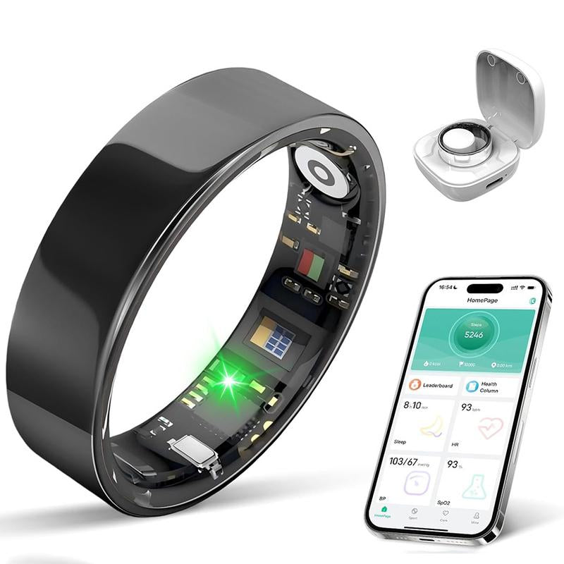 Smart Health Ring Fitness Tracker – Heart Rate, Sleep & Activity Monitoring (IP68 Waterproof)