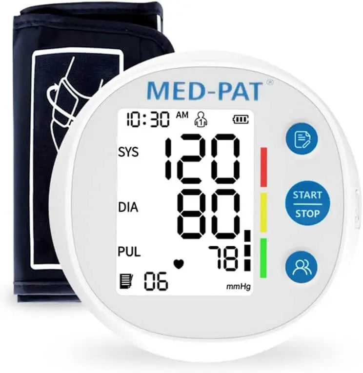 Round Blood Pressure Monitor – Automatic Digital BP Machine (FDA Cleared)