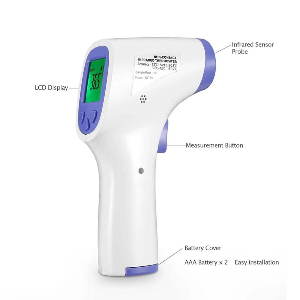 Non-Contact Infrared Thermometer – Digital Forehead Temperature Monitor