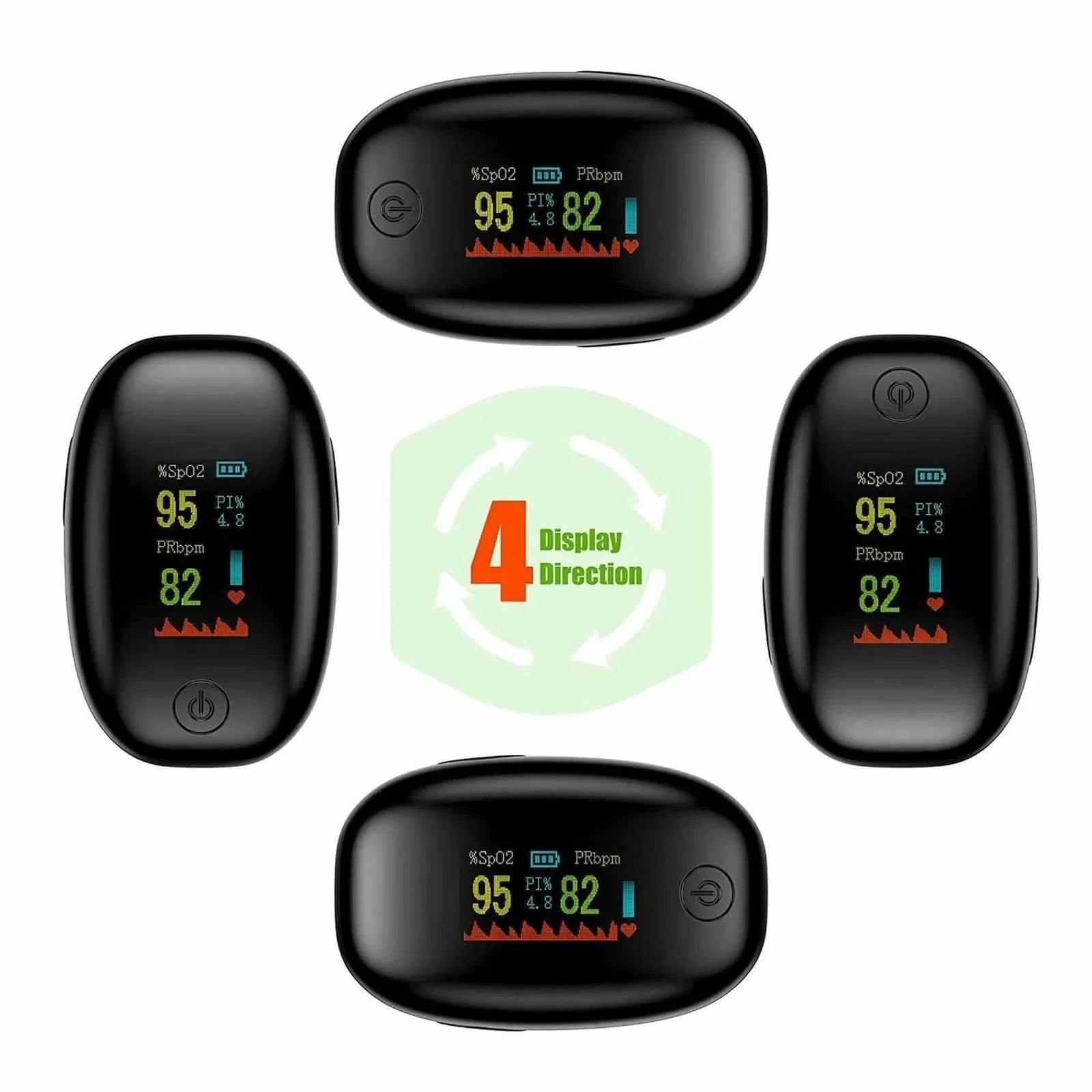 Finger Pulse Oximeter – Heart Rate & SpO2 Blood Oxygen Monitor