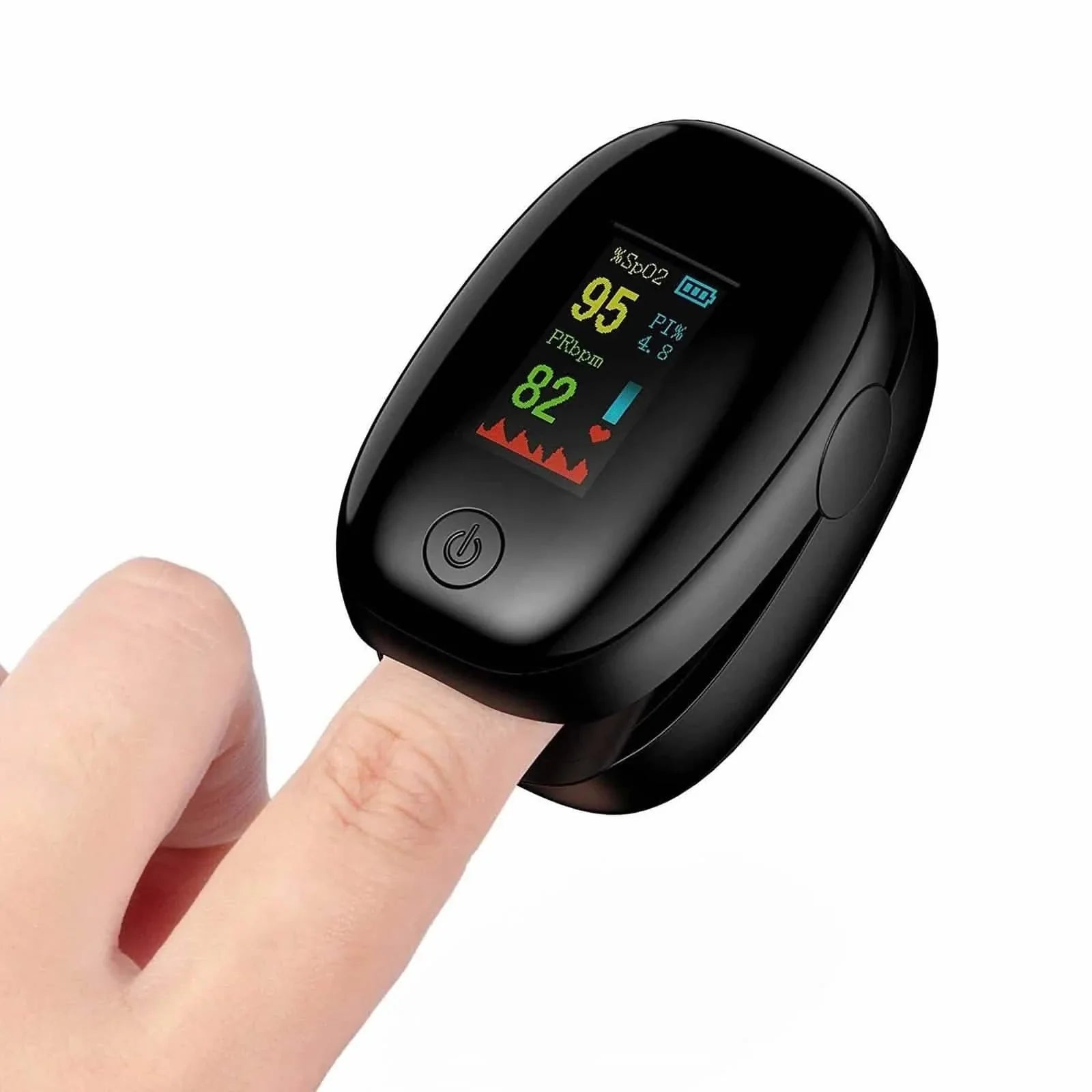 Finger Pulse Oximeter – Heart Rate & SpO2 Blood Oxygen Monitor