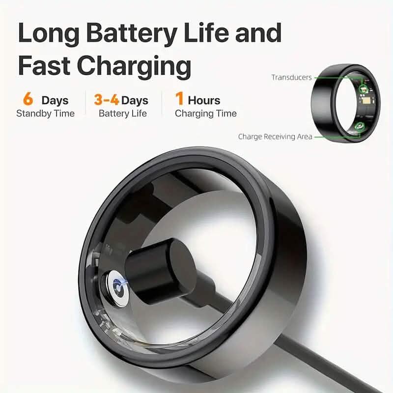 Smart Ring Fitness Assistant – Health & Activity Tracking Wearable