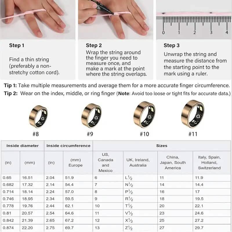 Smart Ring Fitness Assistant – Health & Activity Tracking Wearable