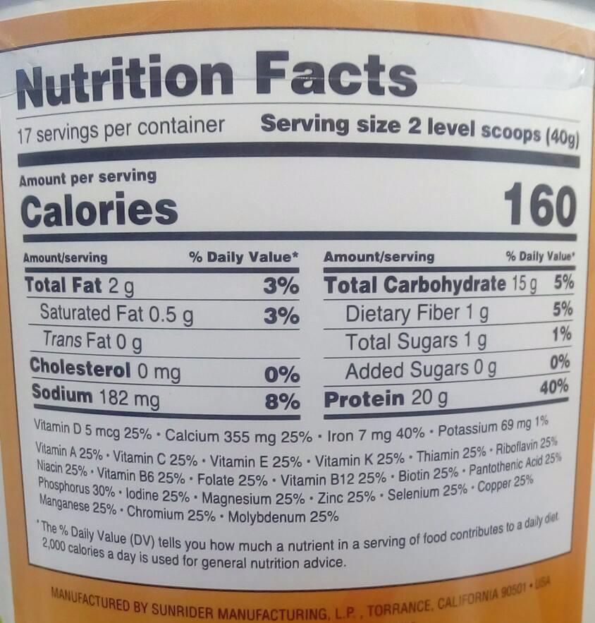 Protein Plus – Sunrider Unique Protein Powder